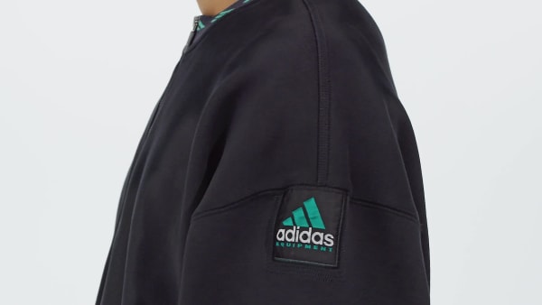 ブラック エキップメント フリース 1/2 ジップ スウェット