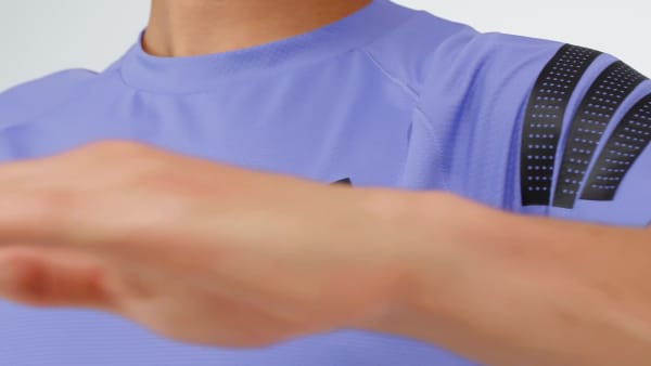 Blue Icon 3-Stripes Tee