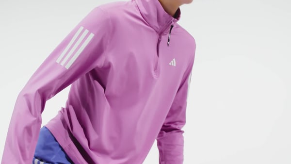 Purple Own the Run Half-Zip Jacket