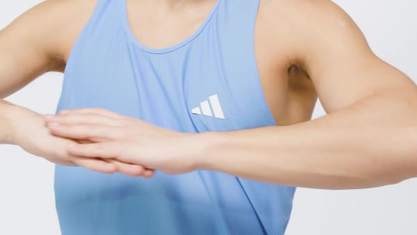 blauw Own The Run Tanktop