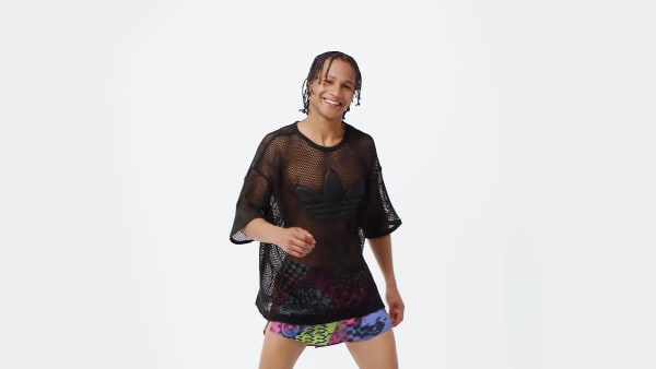 Noir T-shirt adidas x Jeremy Scott Mesh