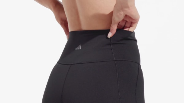 Schwarz Yoga Studio Five-Inch kurze Leggings