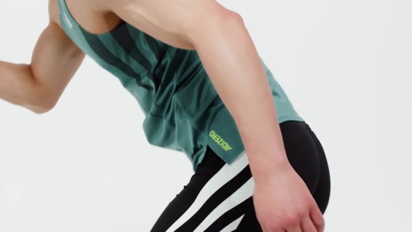 tyrkysová Bežecké tielko Adizero Archive