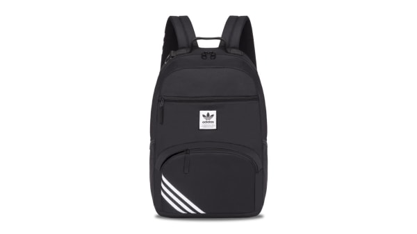 adidas Originals Originals National Premium Faux Leather Backpack in Black  for Men