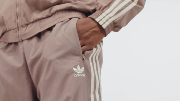adidas Adicolor Woven Firebird Track Pants - Brown | Free