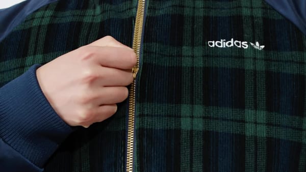 Azul Chaqueta Tartan Collegiate
