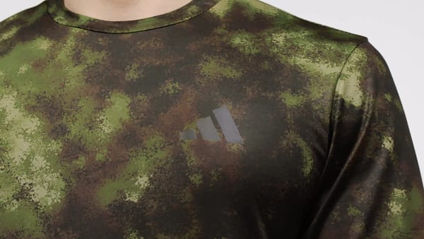 Verde T-shirt com Estampado Integral Train Essentials