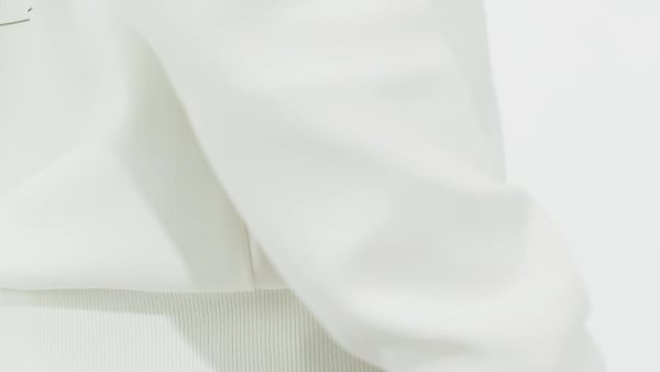 Hvit Real Madrid Doubleknit Hettegenser