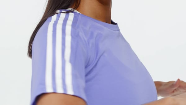 Blu T-shirt Own the Run 3-Stripes