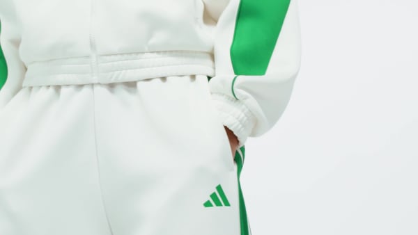Bianco Pantaloni da allenamento Stadium con le 3 Strisce