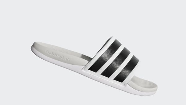 White ADILETTE COMFORT 2.0 SLIDES