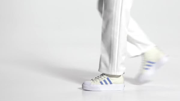 White Nizza Platform Mid Shoes