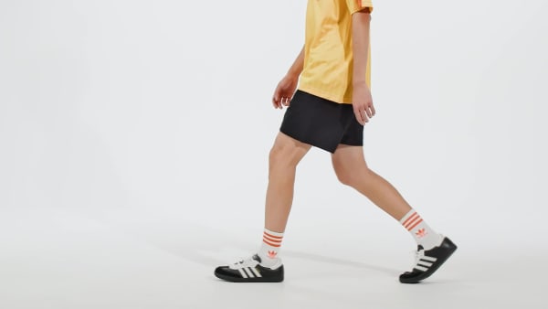 Black Essentials Seersucker Shorts