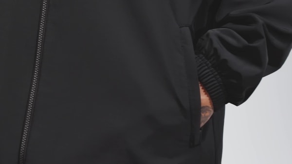 Black Adicolor Trefoil Windbreaker