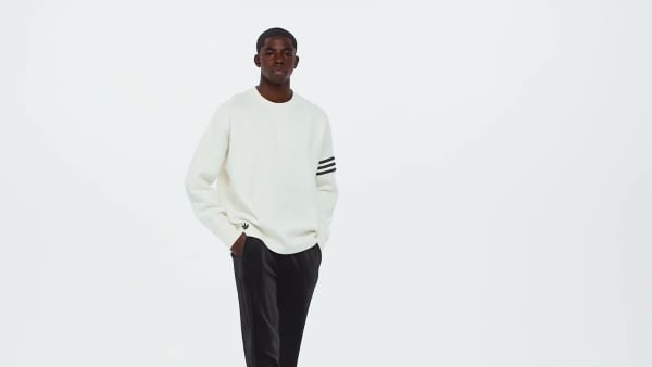 White Neuclassics Long Sleeve Oversized Crew
