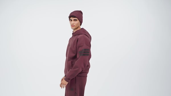 Burgundy Future Icons 3-Stripes Hoodie