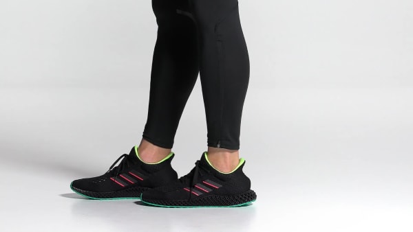 Schwarz adidas 4D Laufschuh