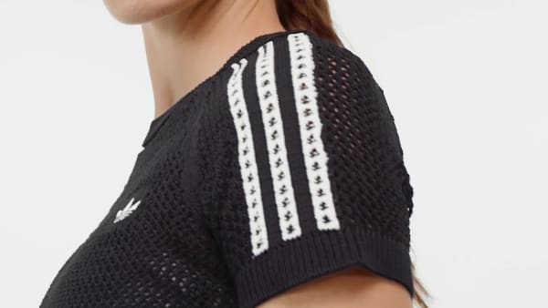 Negro CAMISETA DE PUNTO CON GANCHILLO CALI