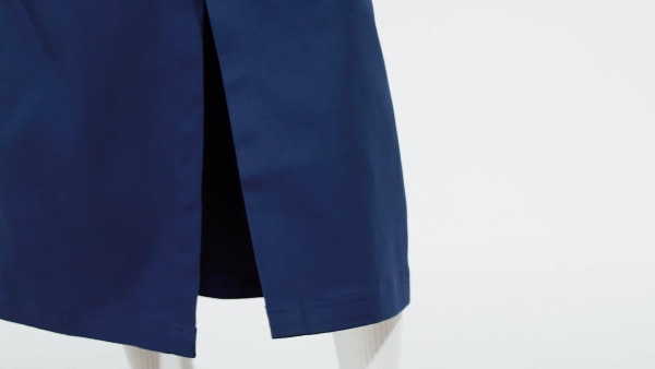 Niebieski Spódnica Cotton Twill Midi
