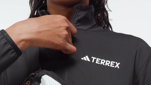 Negro Chaqueta Técnica de Felpa con Medio Cierre Multiuso CLIMAWARM Terrex