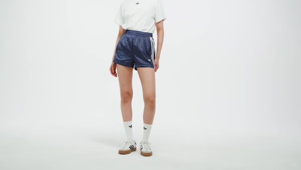 adidas Originals Pinstripe Satin Shorts