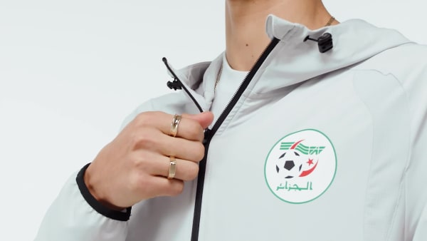 Γκρι Αντιανεμικό jacket Tiro Tech Αλγερίας με φερμουάρ σε όλο το μήκος