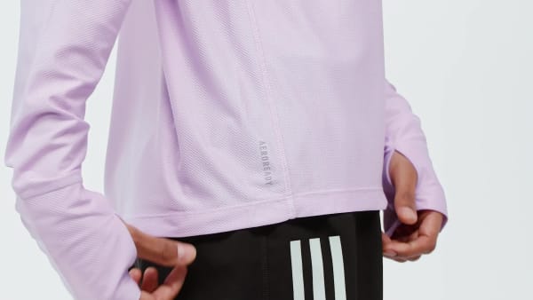 Purple Own The Run Long Sleeve Long-Sleeve Top