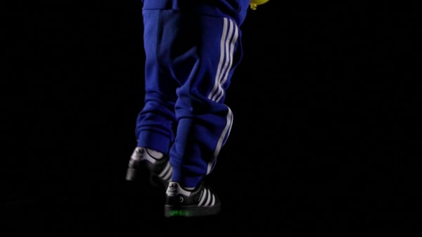 Black Superstar LED Lights Comfort Closure Shoes