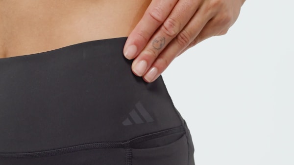 cierna 7/8 legíny Optime Workout 3-Stripes