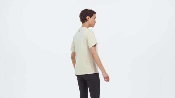 Beige Dyregrafisk t-shirt