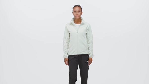 Yesil Multi Essentials Full-Zip Fleece Fermuarlı Üst