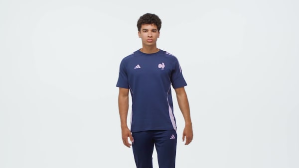 Bleu T-shirt coton France