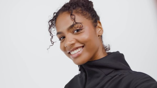 Svart adidas Z.N.E. Full-Zip Hettegenser