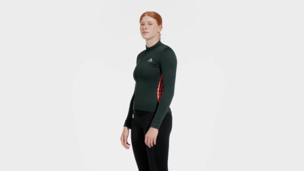 Zielony The COLD.RDY Long Sleeve Cycling Jersey IYJ45