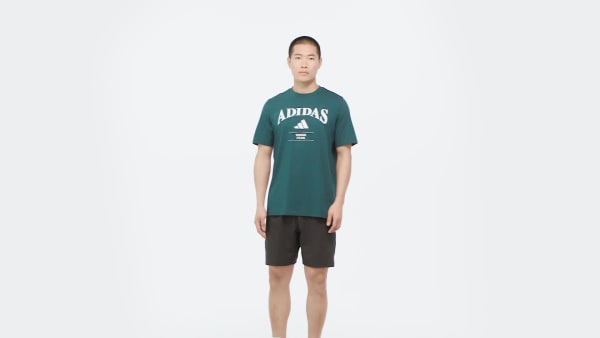 Vert T-shirt graphique adidas Heritage