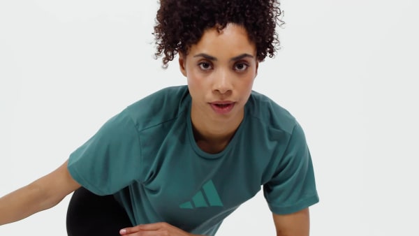 Groen Train Essentials Big Logo Performance Training T-shirt