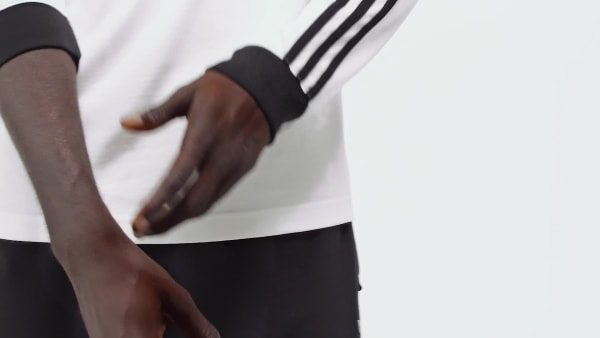 ホワイト スリーストライプス ロングスリーブ Tシャツ