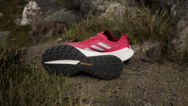Red Terrex Agravic Speed Ultra Trail Running Shoes