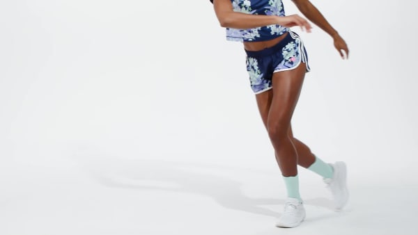 สีน้ำเงิน กางเกงขาสั้น Own the Run Base AEROREADY