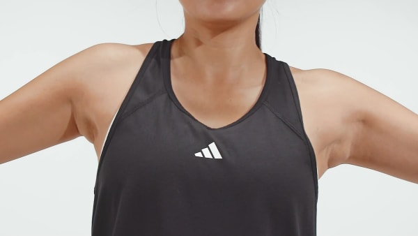 Preto Regata Train Essentials Minimal Branding Racerback