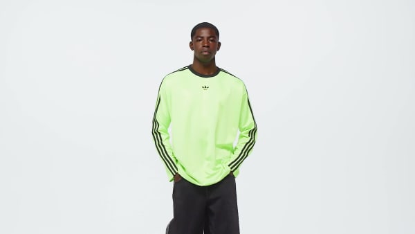 Green adidas Adicolor Jacquard Long-Sleeve Jersey