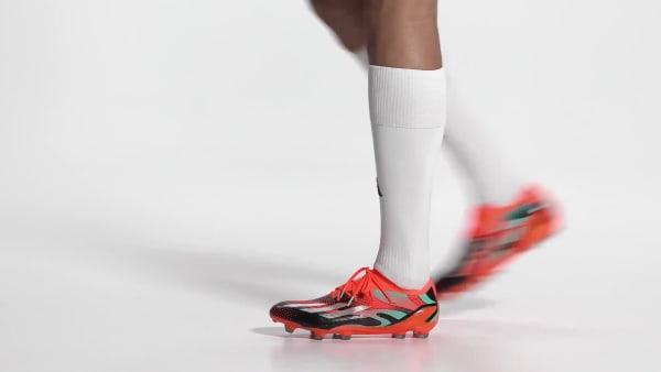Naranjo Zapatos de Fútbol X Speedportal Messi.1 Terreno Firme