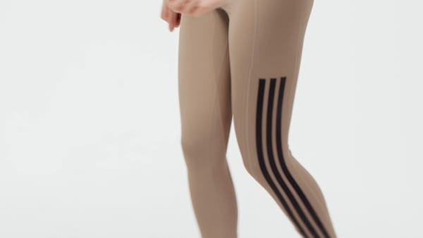Marron Legging Optime 3-Stripes Full Length