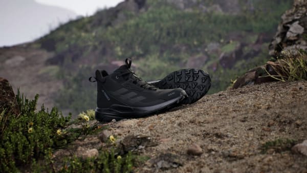 Schwarz Terrex Anylander Mid Rain.Rdy Wanderschuh