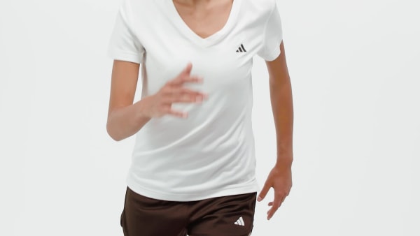 blanc T-shirt col V Workout Essentials