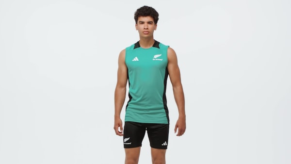 Green All Blacks Singlet