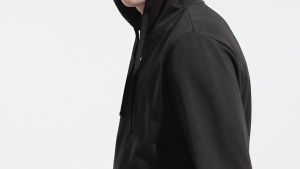 adidas Essentials+ Made With Hemp Hoodie - Black | adidas New Zealand