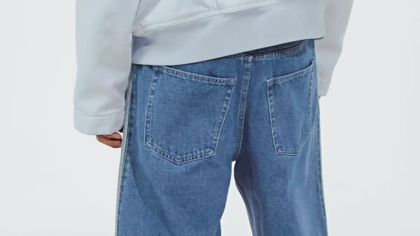 modrá Šortky Adicolor Denim Firebird