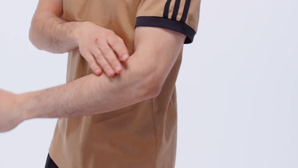 Beige T-shirt 3 bandes Adicolor Classics