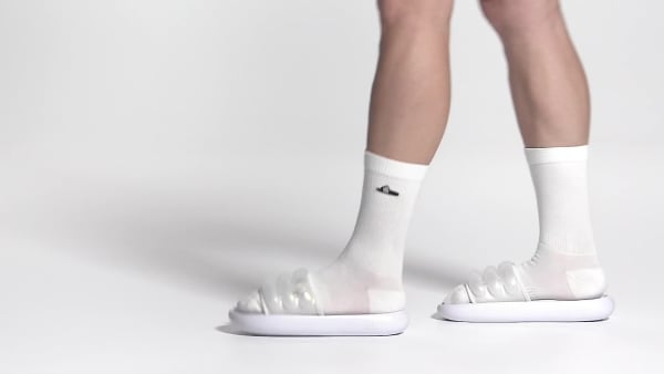White Adilette ZPLAASH Slides